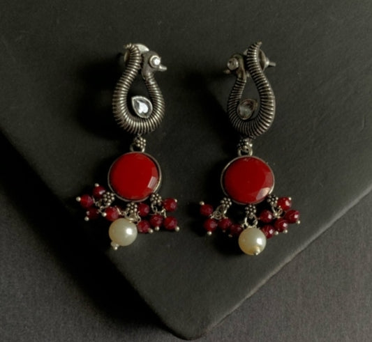 "Timeless Elegance: Luxurious Oxidised Jewellery Earrings"